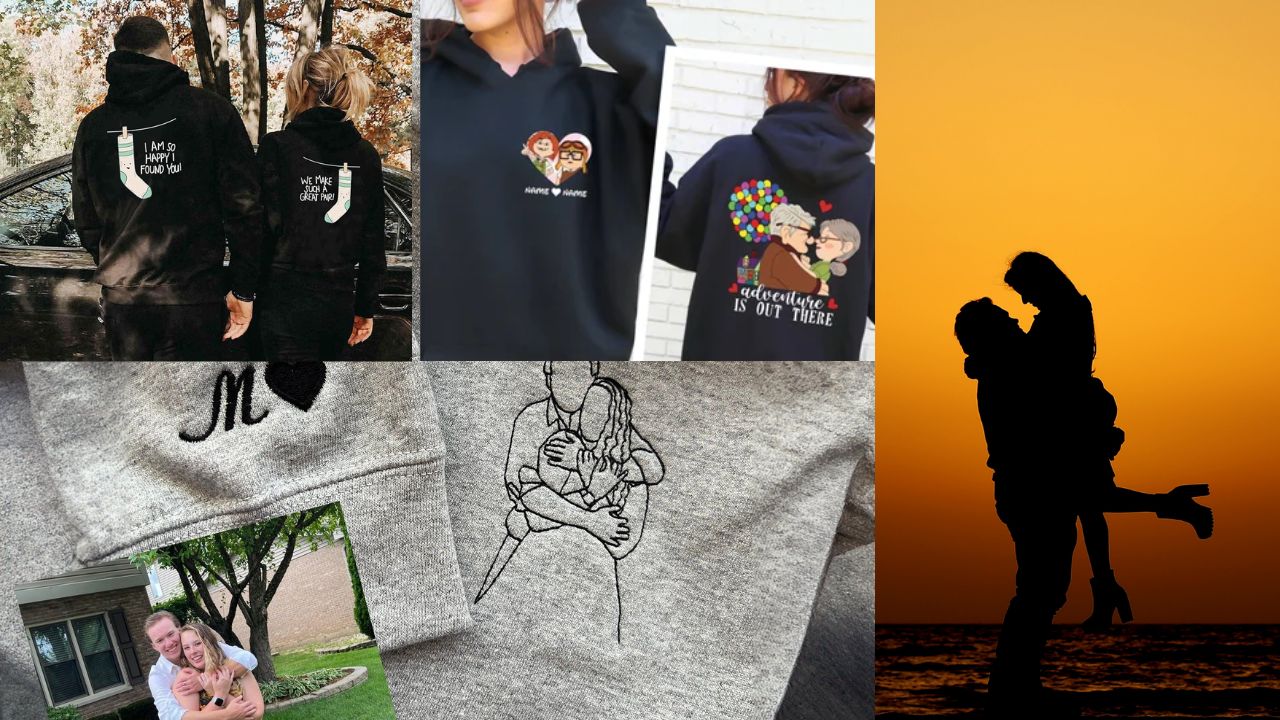 25 Gemini AI Prompts for Cozy Matching Hoodie Couple Portraits in Stunning 8K