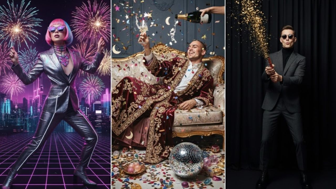 New Year Party Gemini AI Photo Editing Prompts for Boys